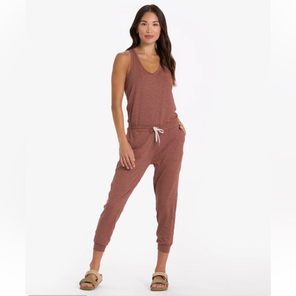 Vuori Pants - Vuori Lux Harem Jumpsuit Terracotta Heather